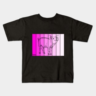 Pretty Piglet in Pink Kids T-Shirt